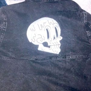 Hand-painted denim jacket